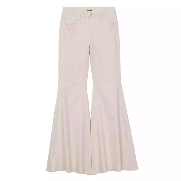 L’ AGENCE  Lorde Super high rise flare vintage white jeans - Picture 4 of 14